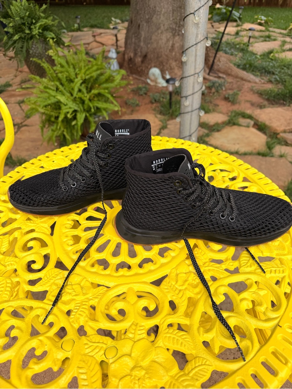 NOBULL Black Knit Trainer Sneakers with Reflective Accents - Picture 2 of 4